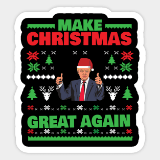 Make Christmas Great Again Trump Funny Tee Shirt Sticker